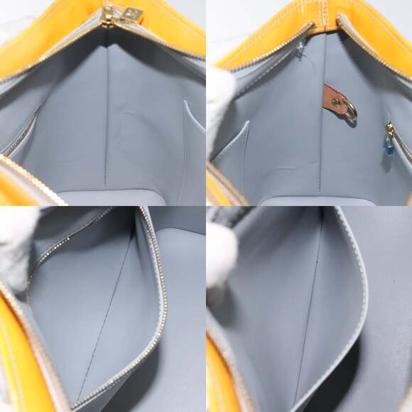 LOUIS VUITTON Monogram Vernis Houston Hand Bag Gris M91053 - Picture 12 of 13